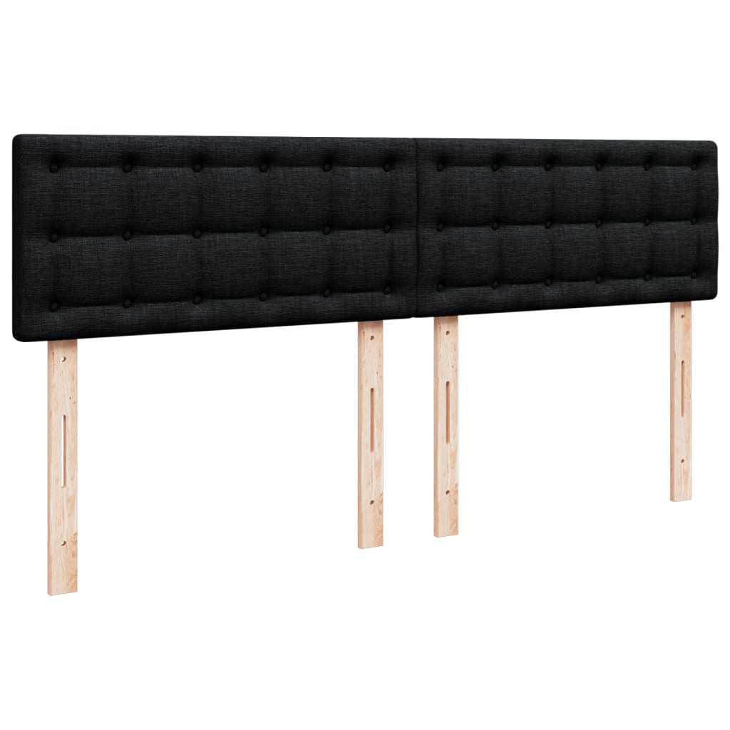 Boxspring met matras stof zwart 180x200 cm is nu te koop bij PeponiXL, paradijselijk wonen!