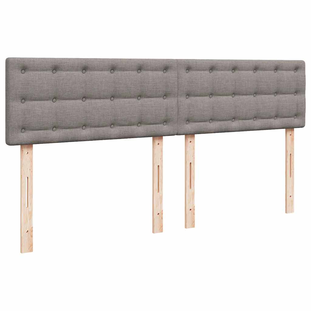 Boxspring met matras stof taupe 180x200 cm is nu te koop bij PeponiXL, paradijselijk wonen!