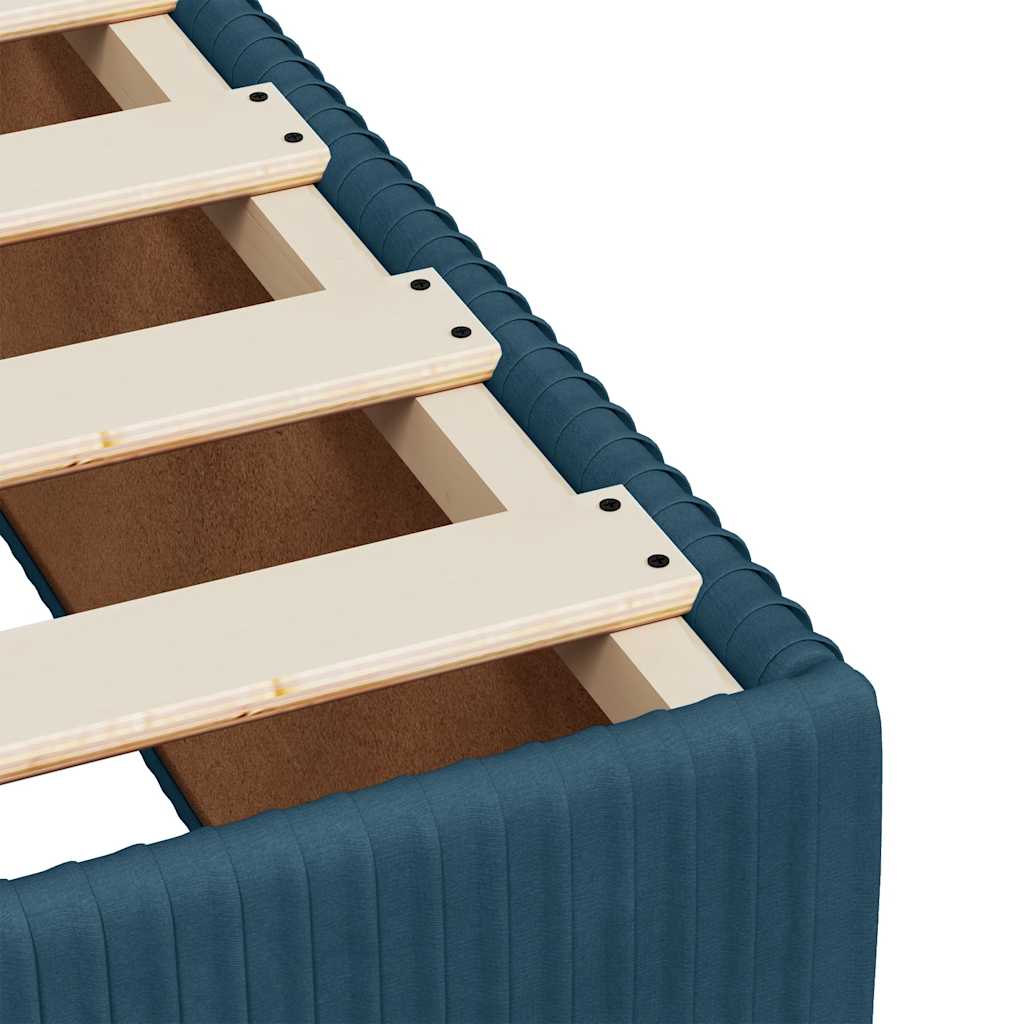 Boxspring met matras fluweel blauw 90x200 cm is nu te koop bij PeponiXL, paradijselijk wonen!
