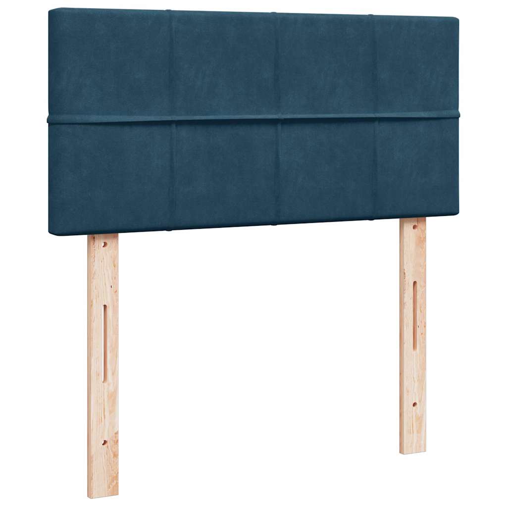 Boxspring met matras fluweel blauw 90x200 cm is nu te koop bij PeponiXL, paradijselijk wonen!