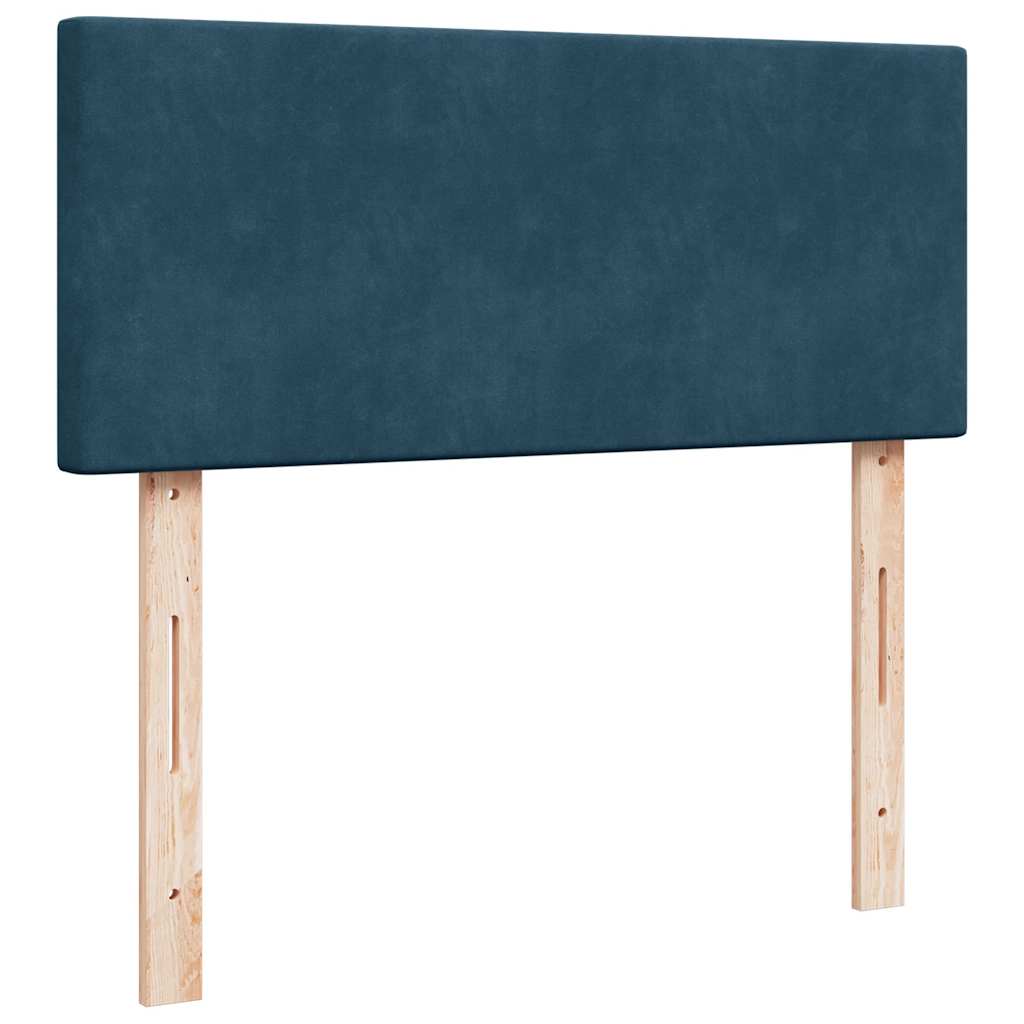 Boxspring met matras fluweel blauw 120x190 cm is nu te koop bij PeponiXL, paradijselijk wonen!