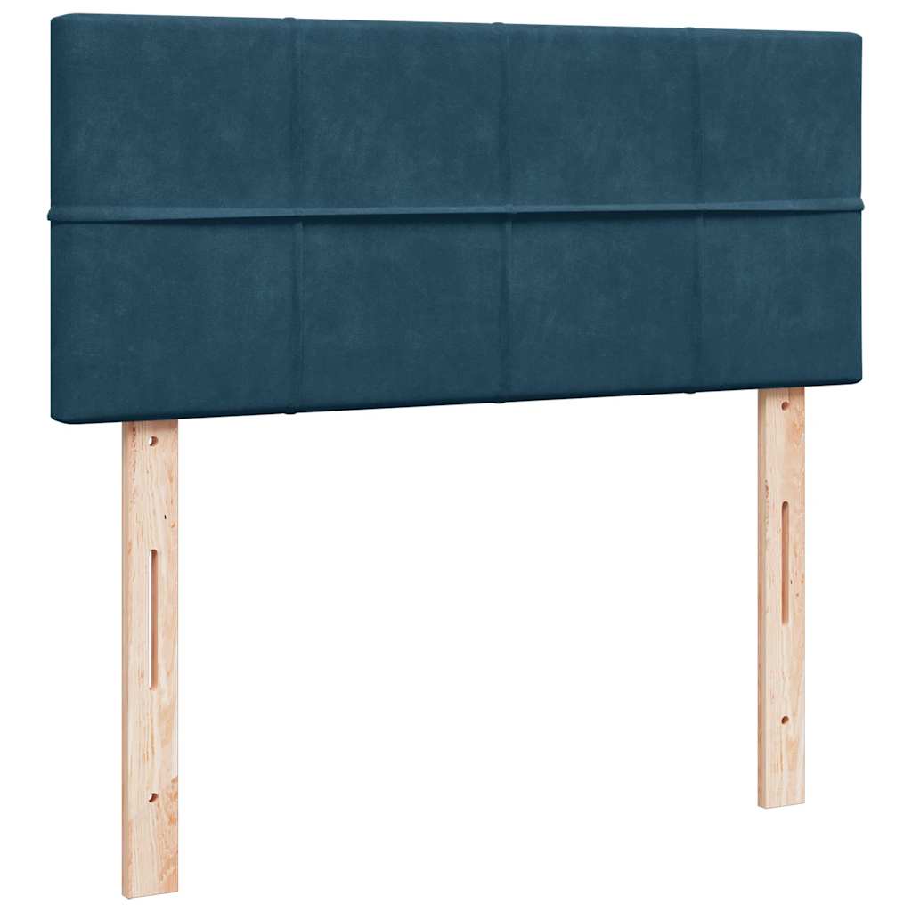 Boxspring met matras fluweel blauw 120x190 cm is nu te koop bij PeponiXL, paradijselijk wonen!