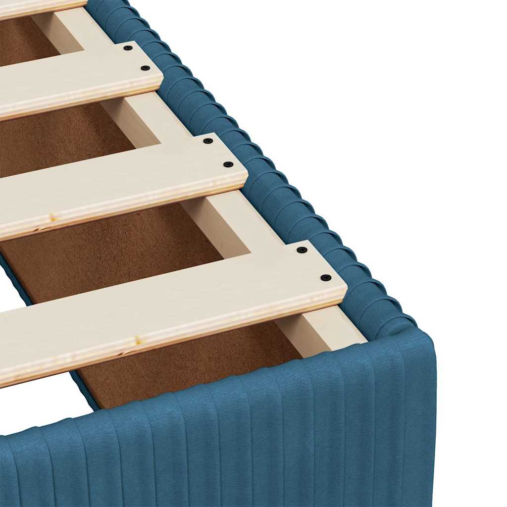 Boxspring met matras fluweel blauw 120x190 cm is nu te koop bij PeponiXL, paradijselijk wonen!