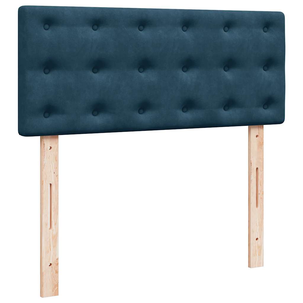 Boxspring met matras fluweel blauw 120x190 cm is nu te koop bij PeponiXL, paradijselijk wonen!