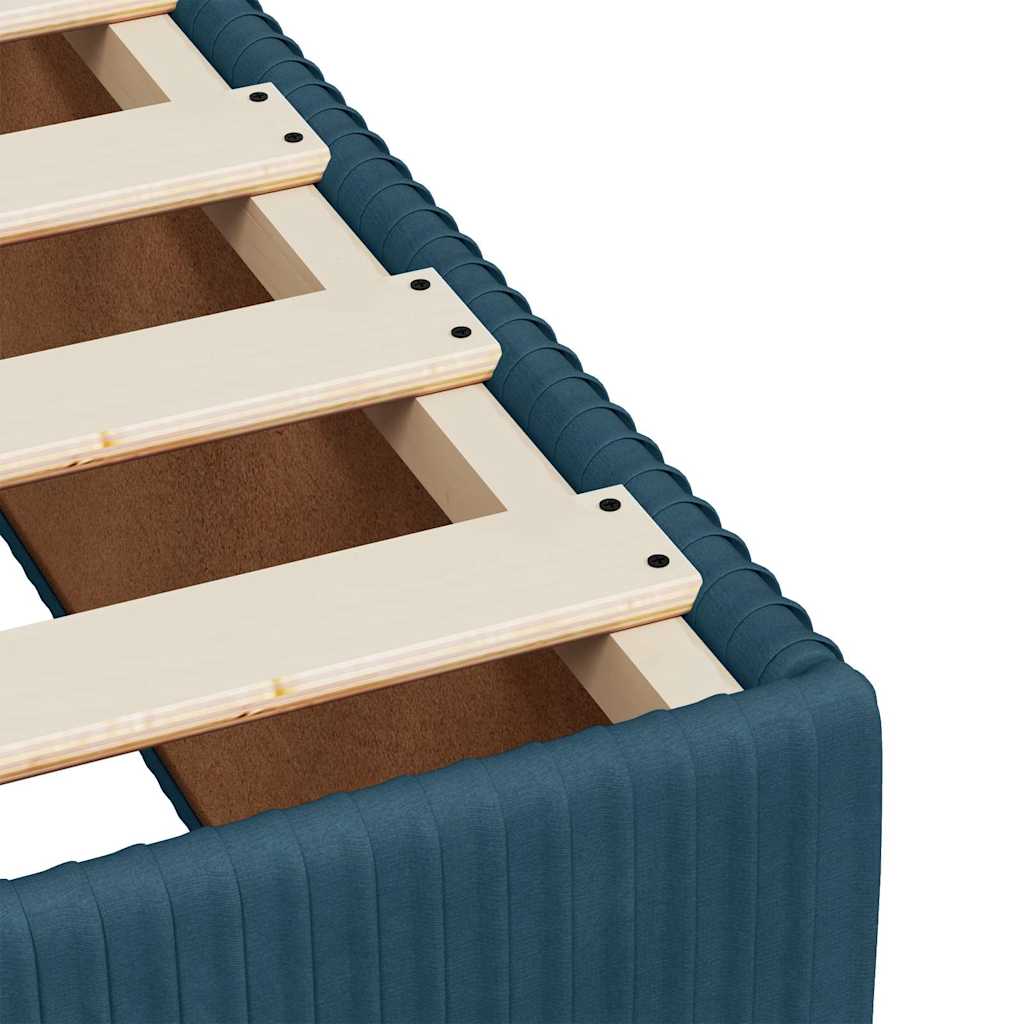 Boxspring met matras fluweel blauw 120x200 cm is nu te koop bij PeponiXL, paradijselijk wonen!