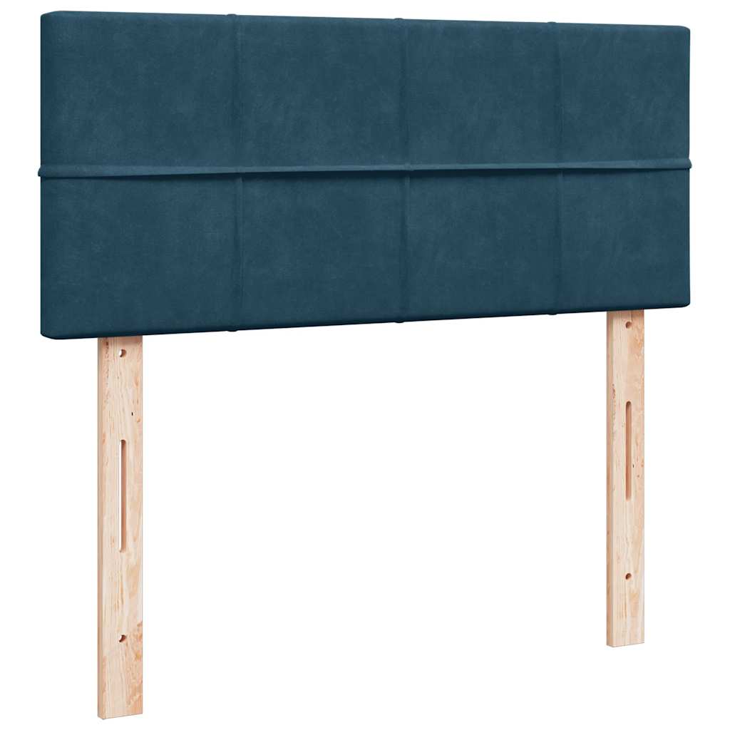 Boxspring met matras fluweel blauw 120x200 cm is nu te koop bij PeponiXL, paradijselijk wonen!