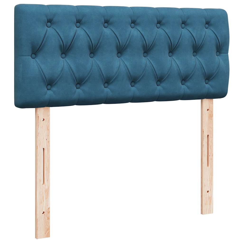 Boxspring met matras fluweel blauw 120x200 cm is nu te koop bij PeponiXL, paradijselijk wonen!