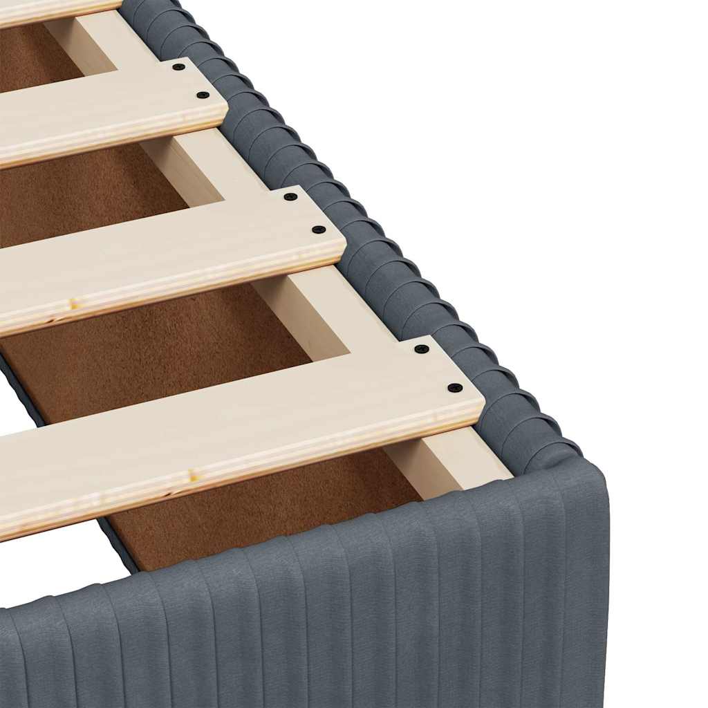 Boxspring met matras fluweel donkergrijs 140x200 cm is nu te koop bij PeponiXL, paradijselijk wonen!