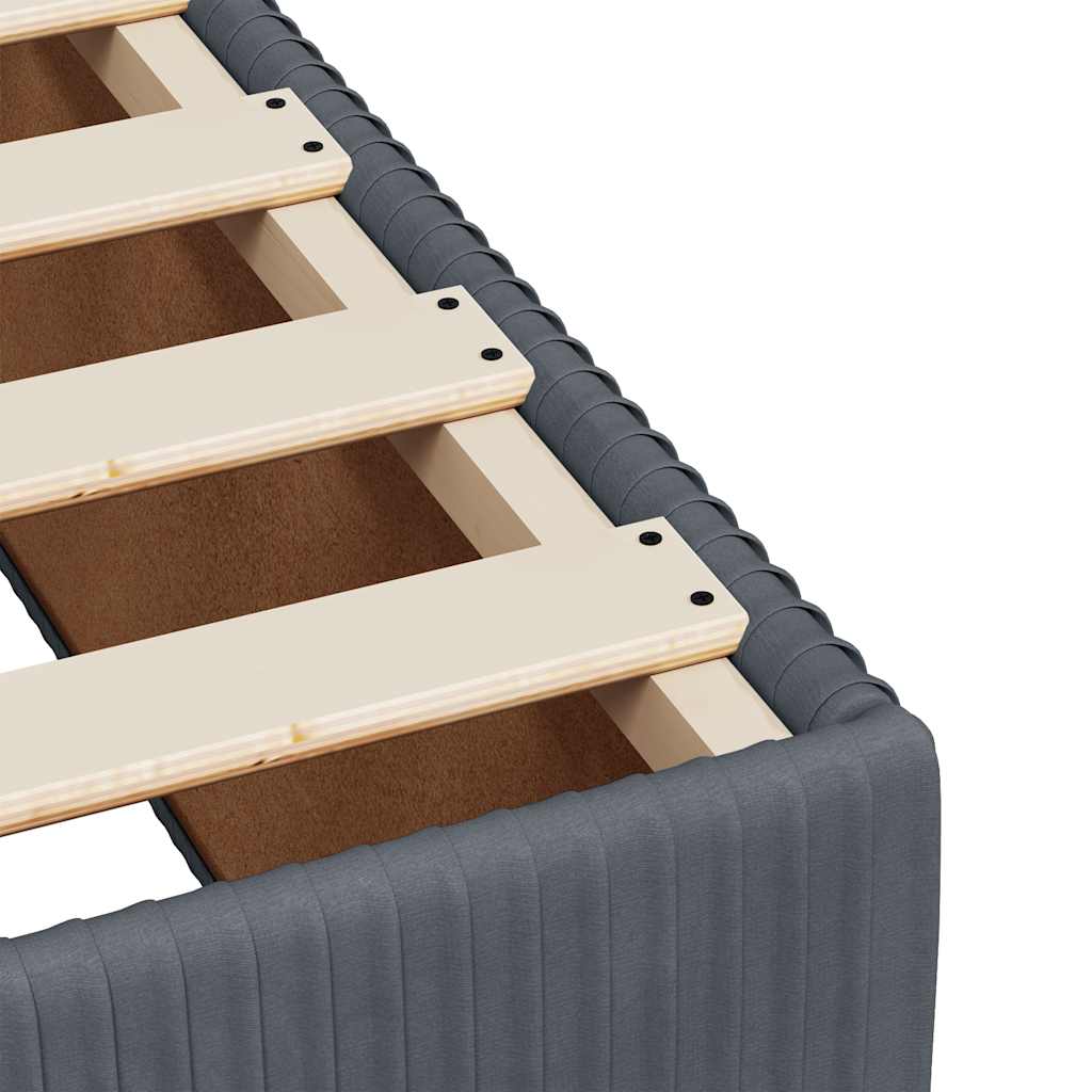 Boxspring met matras fluweel donkergrijs 140x200 cm is nu te koop bij PeponiXL, paradijselijk wonen!