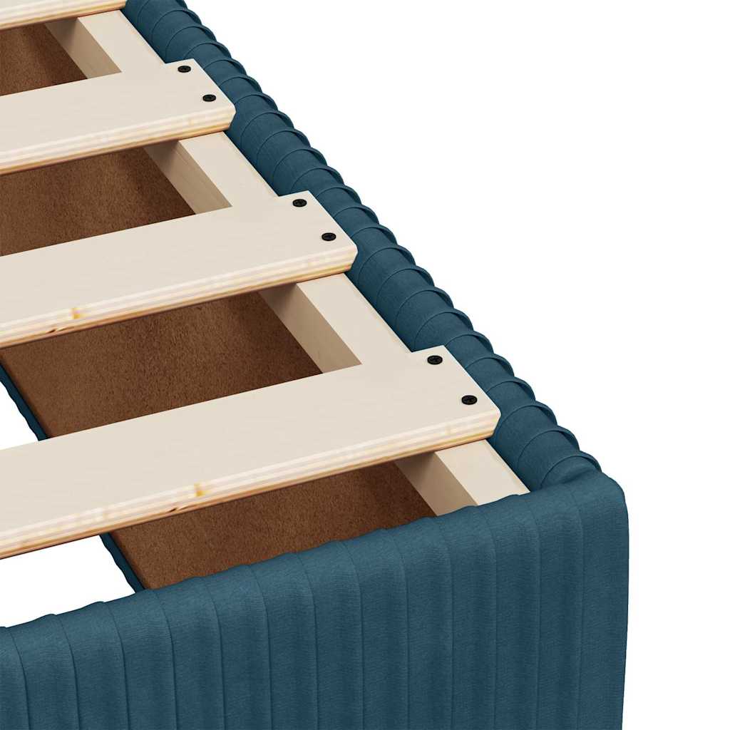 Boxspring met matras fluweel blauw 140x200 cm is nu te koop bij PeponiXL, paradijselijk wonen!