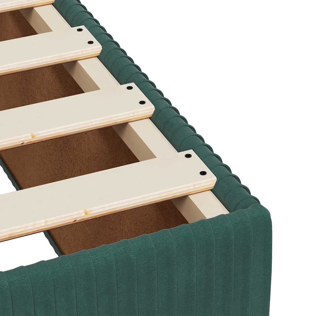 Boxspring met matras fluweel donkergroen 200x200 cm is nu te koop bij PeponiXL, paradijselijk wonen!