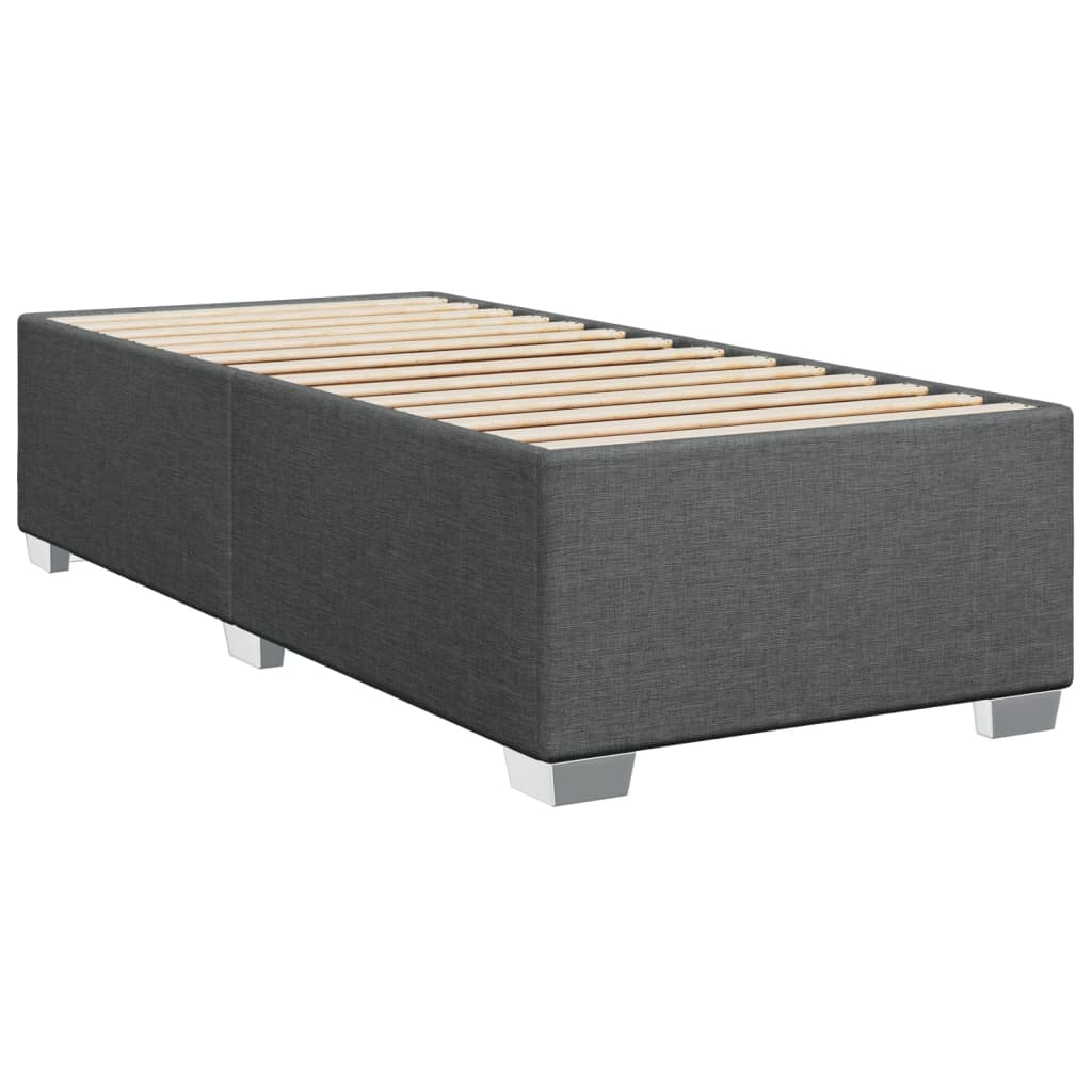 Boxspring met matras stof donkergrijs 80x200 cm is nu te koop bij PeponiXL, paradijselijk wonen!