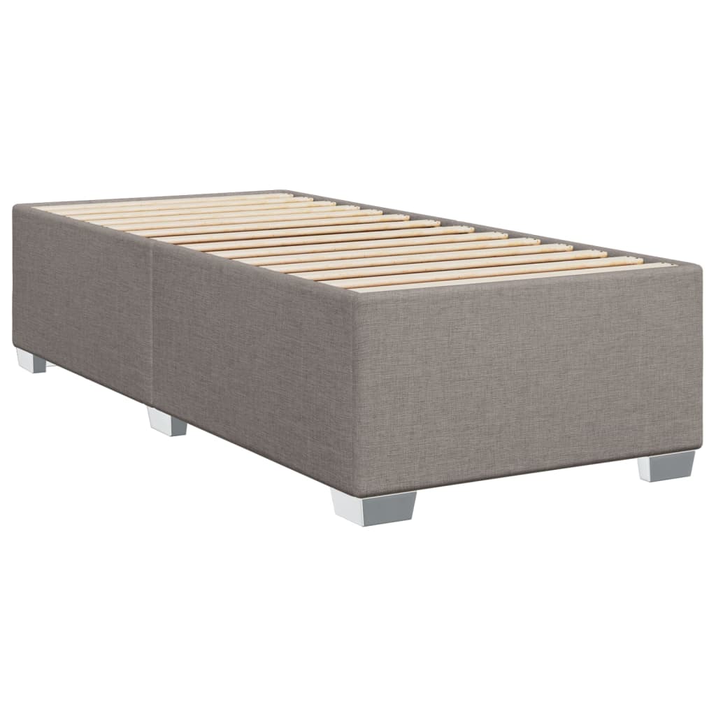 Boxspring met matras stof taupe 90x190 cm is nu te koop bij PeponiXL, paradijselijk wonen!