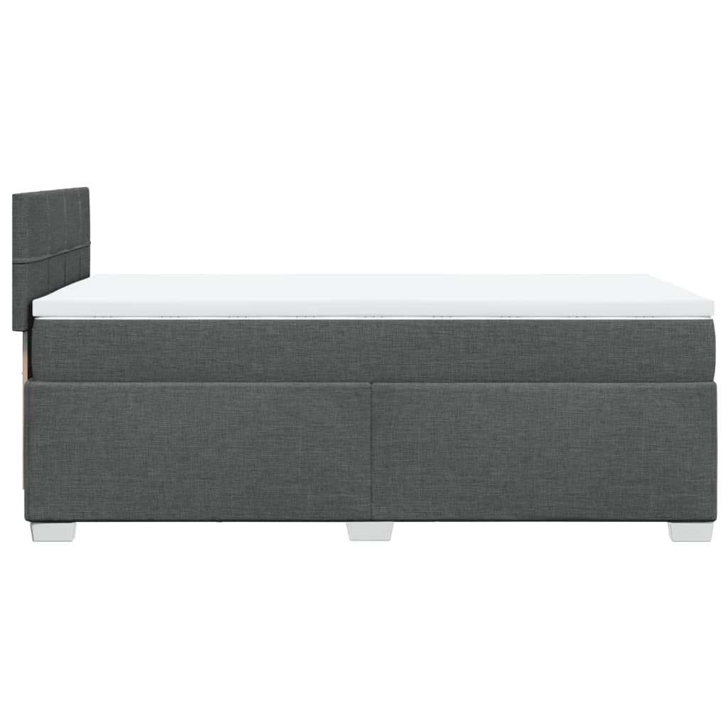 Boxspring met matras stof donkergrijs 100x200 cm is nu te koop bij PeponiXL, paradijselijk wonen!