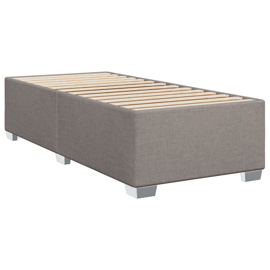 Boxspring met matras stof taupe 100x200 cm is nu te koop bij PeponiXL, paradijselijk wonen!