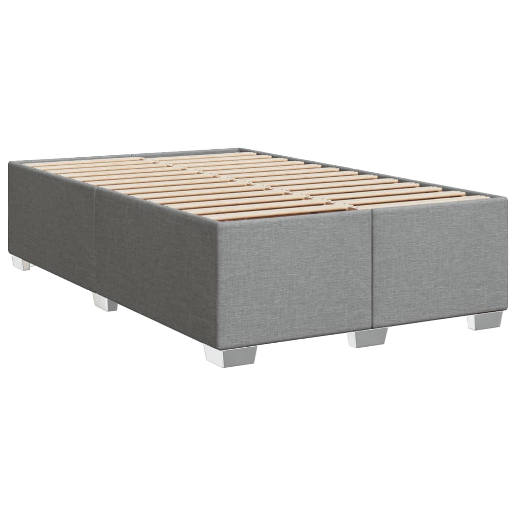 Boxspring met matras stof lichtgrijs 120x190 cm is nu te koop bij PeponiXL, paradijselijk wonen!