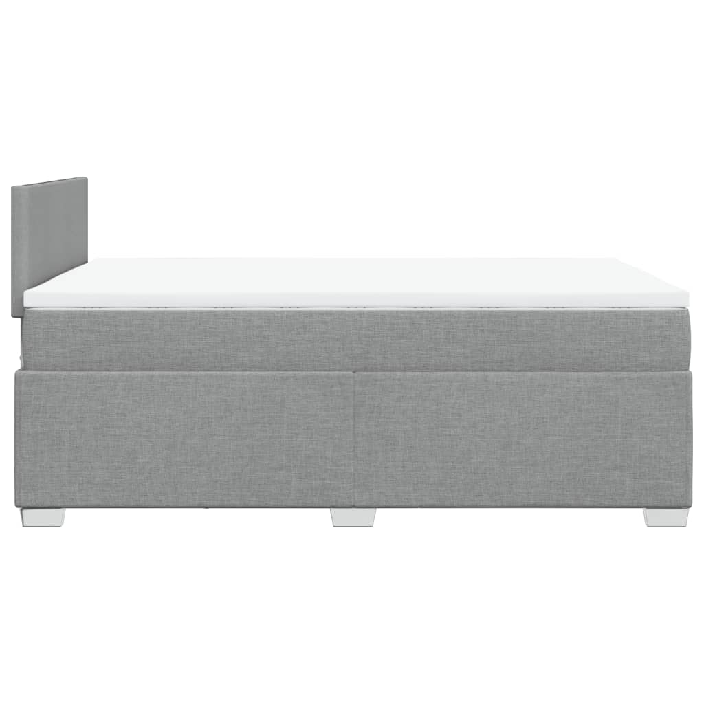 Boxspring met matras stof lichtgrijs 120x190 cm is nu te koop bij PeponiXL, paradijselijk wonen!