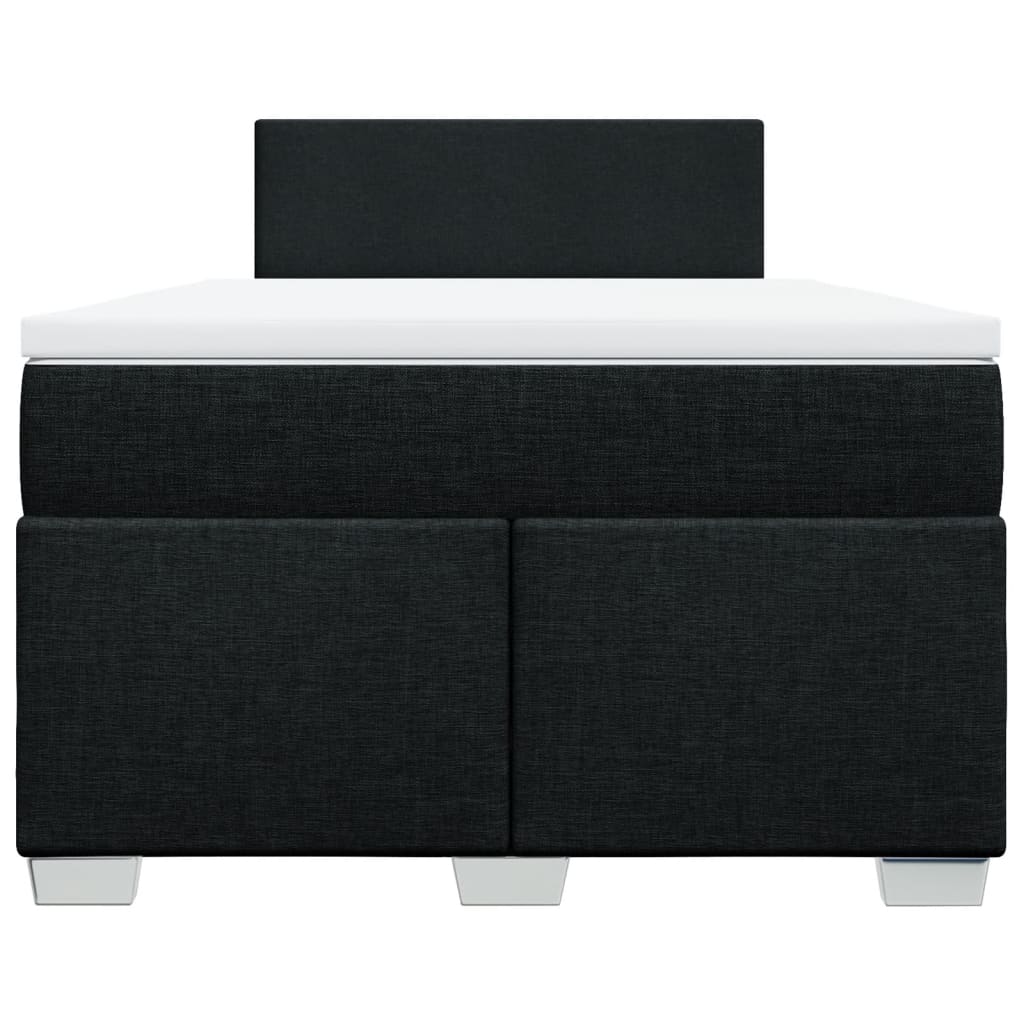 Boxspring met matras stof zwart 120x190 cm is nu te koop bij PeponiXL, paradijselijk wonen!