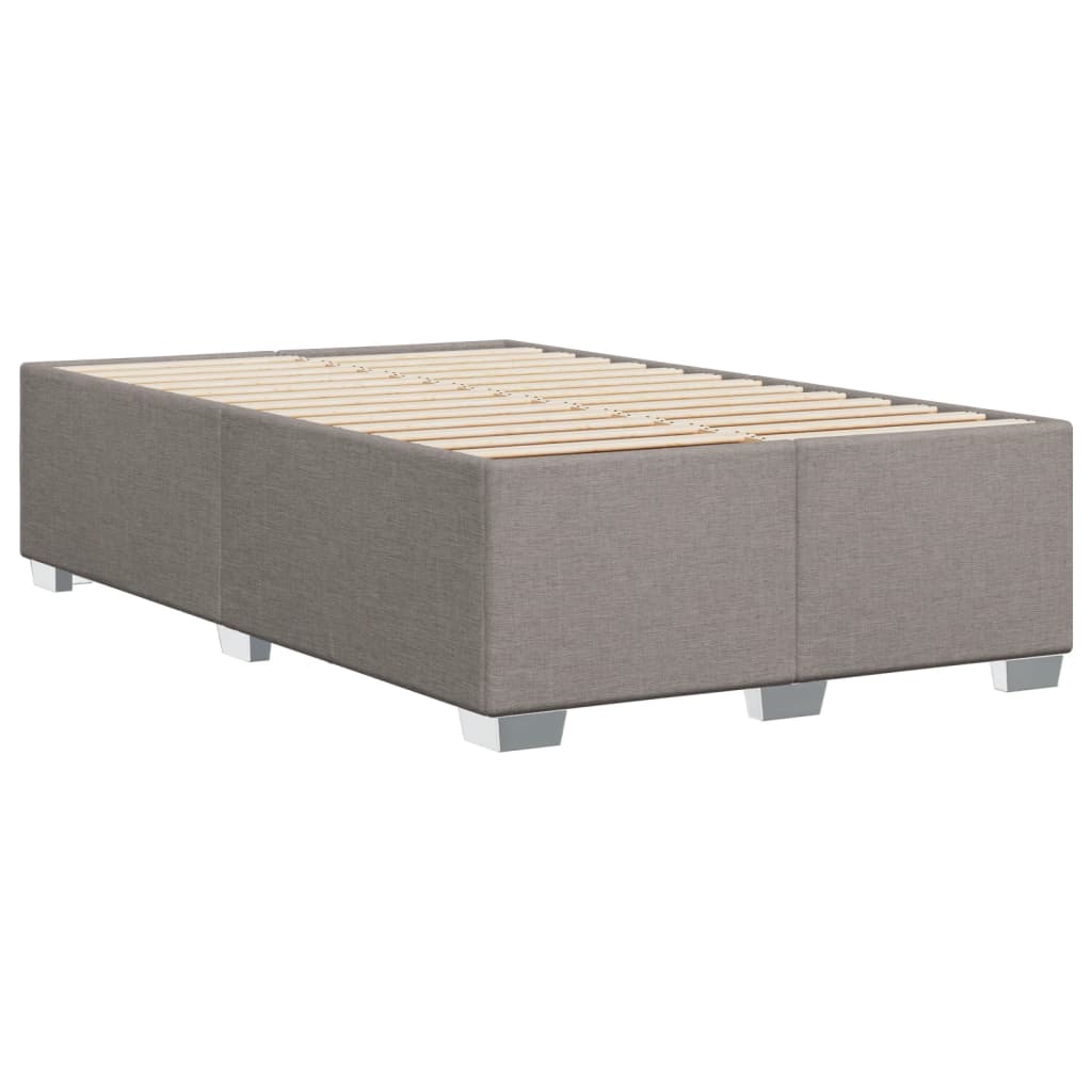 Boxspring met matras stof taupe 120x190 cm is nu te koop bij PeponiXL, paradijselijk wonen!