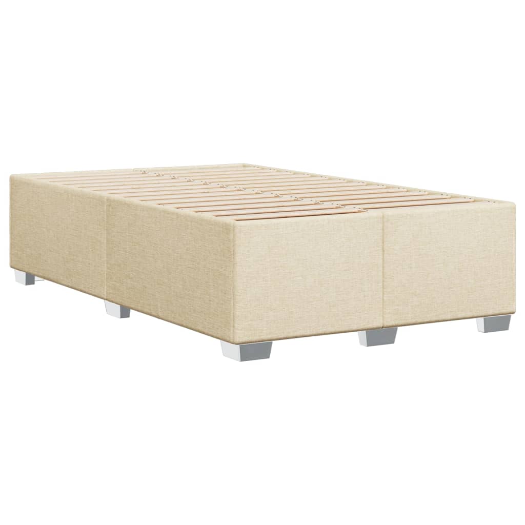 Boxspring met matras stof crèmekleurig 120x190 cm is nu te koop bij PeponiXL, paradijselijk wonen!