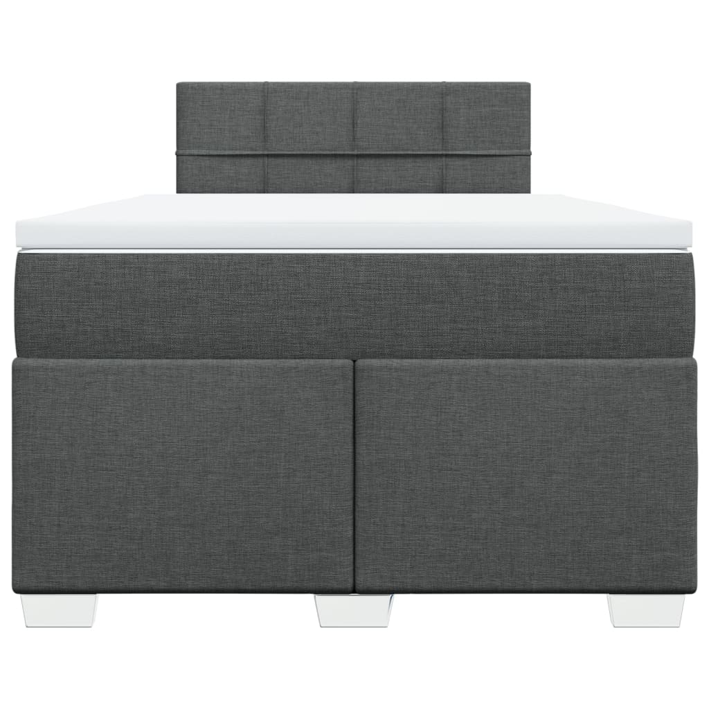 Boxspring met matras stof donkergrijs 120x190 cm is nu te koop bij PeponiXL, paradijselijk wonen!