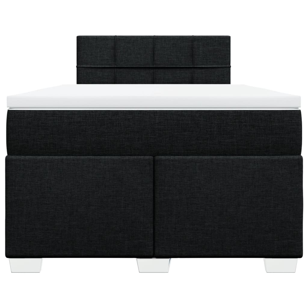 Boxspring met matras stof zwart 120x190 cm is nu te koop bij PeponiXL, paradijselijk wonen!