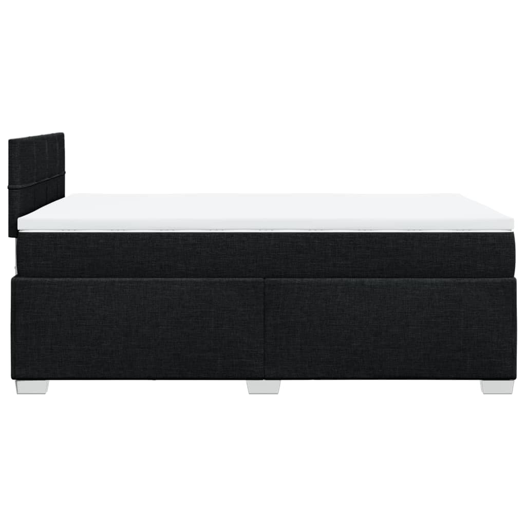 Boxspring met matras stof zwart 120x190 cm is nu te koop bij PeponiXL, paradijselijk wonen!