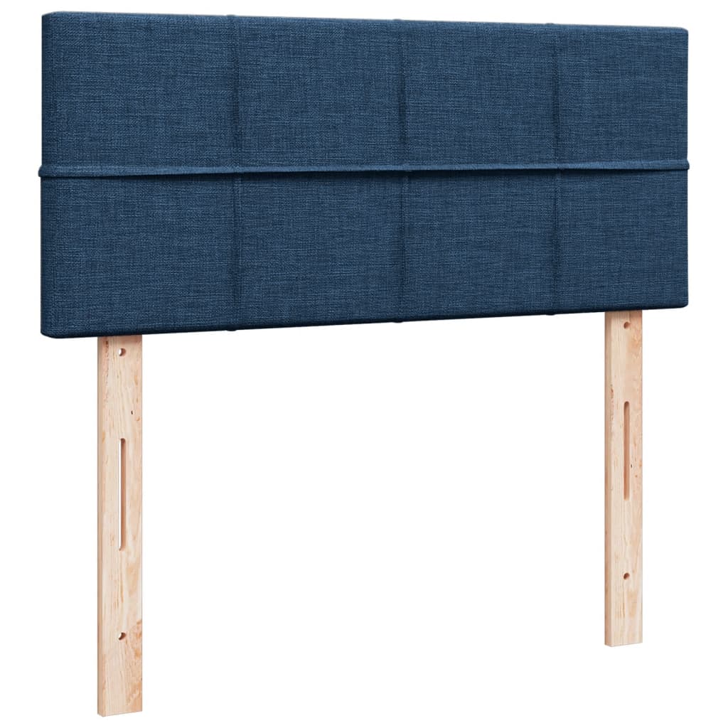 Boxspring met matras stof blauw 120x190 cm is nu te koop bij PeponiXL, paradijselijk wonen!
