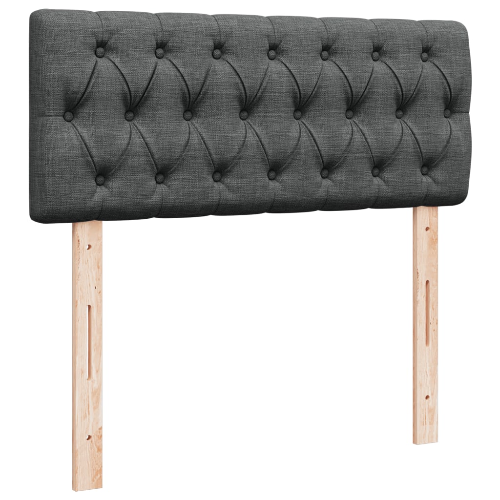 Boxspring met matras stof donkergrijs 120x190 cm is nu te koop bij PeponiXL, paradijselijk wonen!