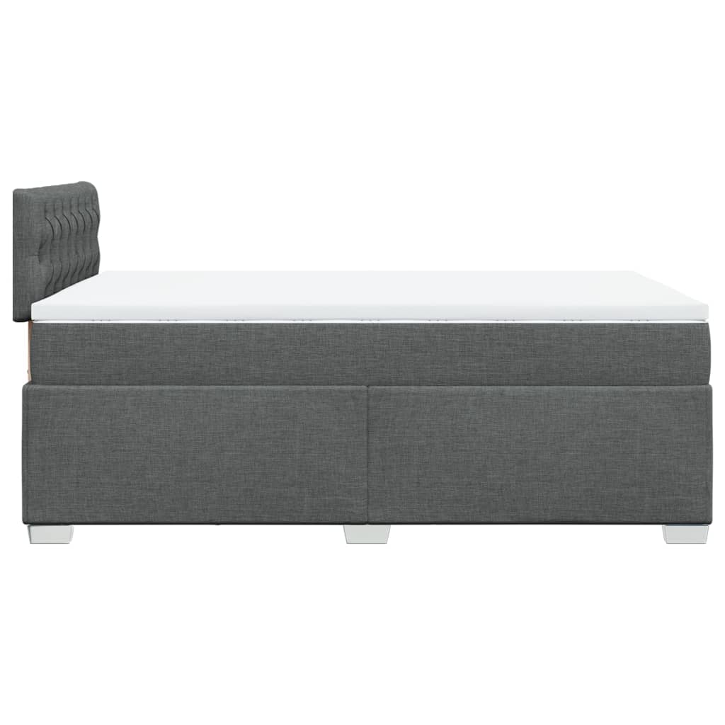Boxspring met matras stof donkergrijs 120x190 cm is nu te koop bij PeponiXL, paradijselijk wonen!