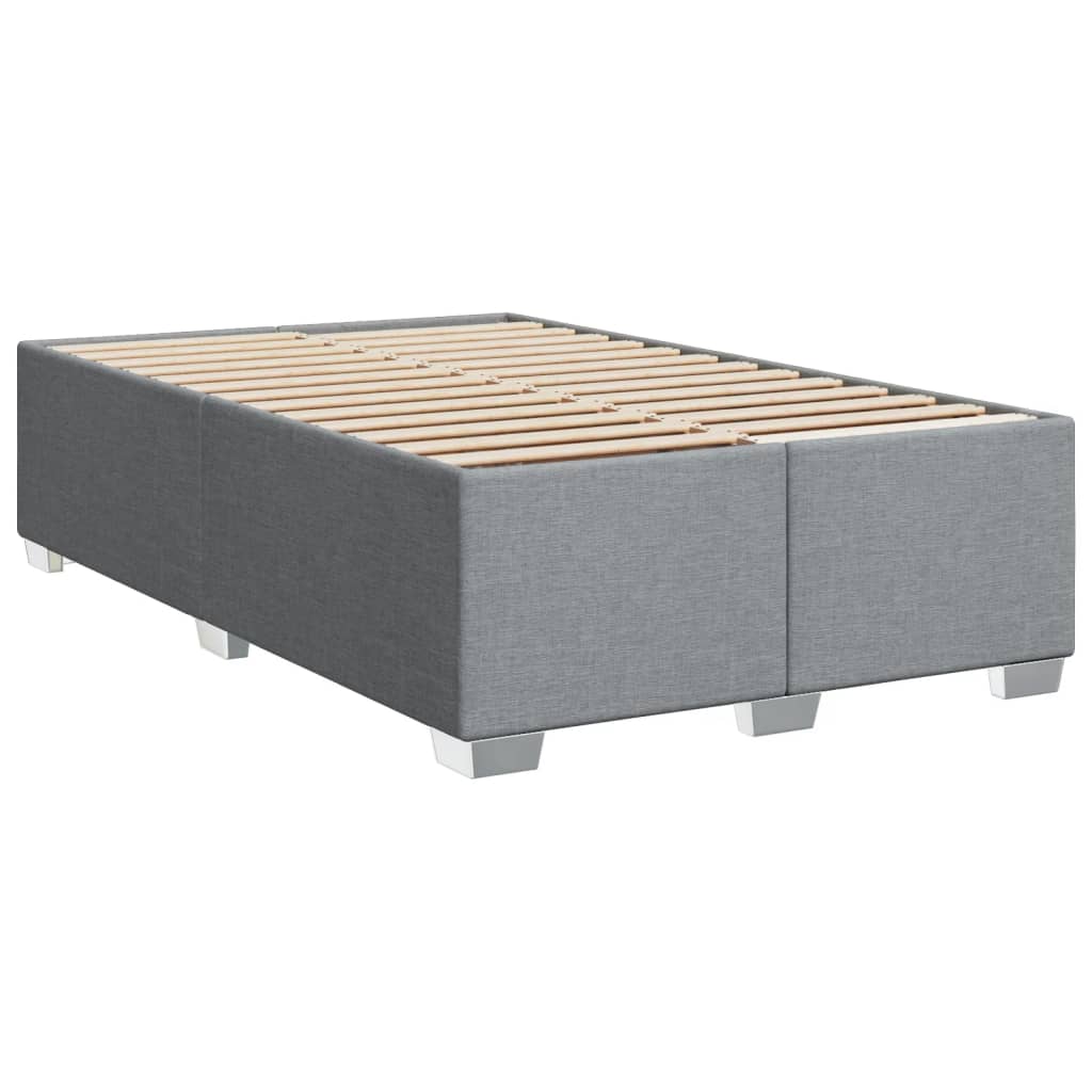 Boxspring met matras stof lichtgrijs 120x190 cm is nu te koop bij PeponiXL, paradijselijk wonen!