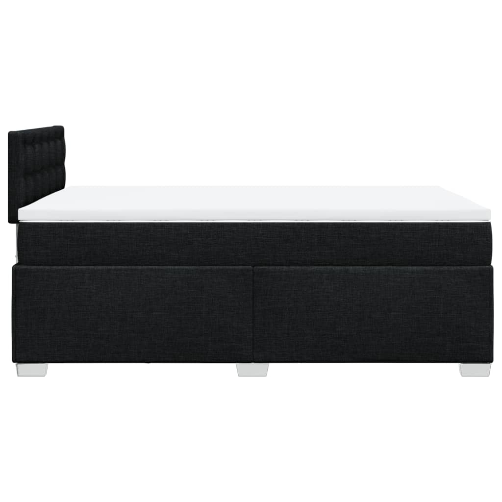 Boxspring met matras stof zwart 120x190 cm is nu te koop bij PeponiXL, paradijselijk wonen!