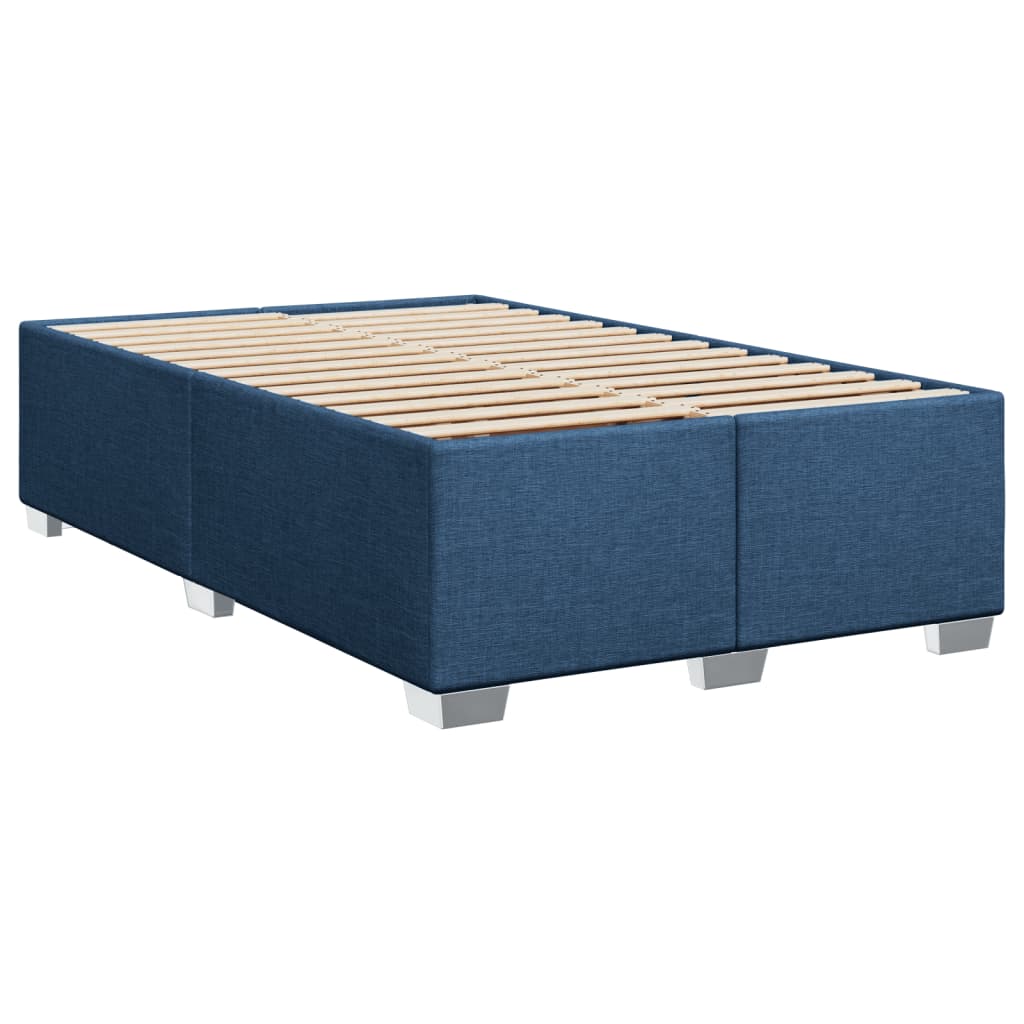 Boxspring met matras stof blauw 120x190 cm is nu te koop bij PeponiXL, paradijselijk wonen!