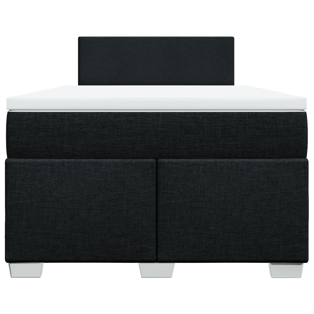 Boxspring met matras stof zwart 120x200 cm is nu te koop bij PeponiXL, paradijselijk wonen!