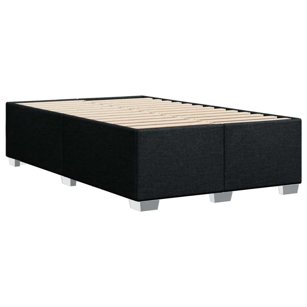 Boxspring met matras stof zwart 120x200 cm is nu te koop bij PeponiXL, paradijselijk wonen!