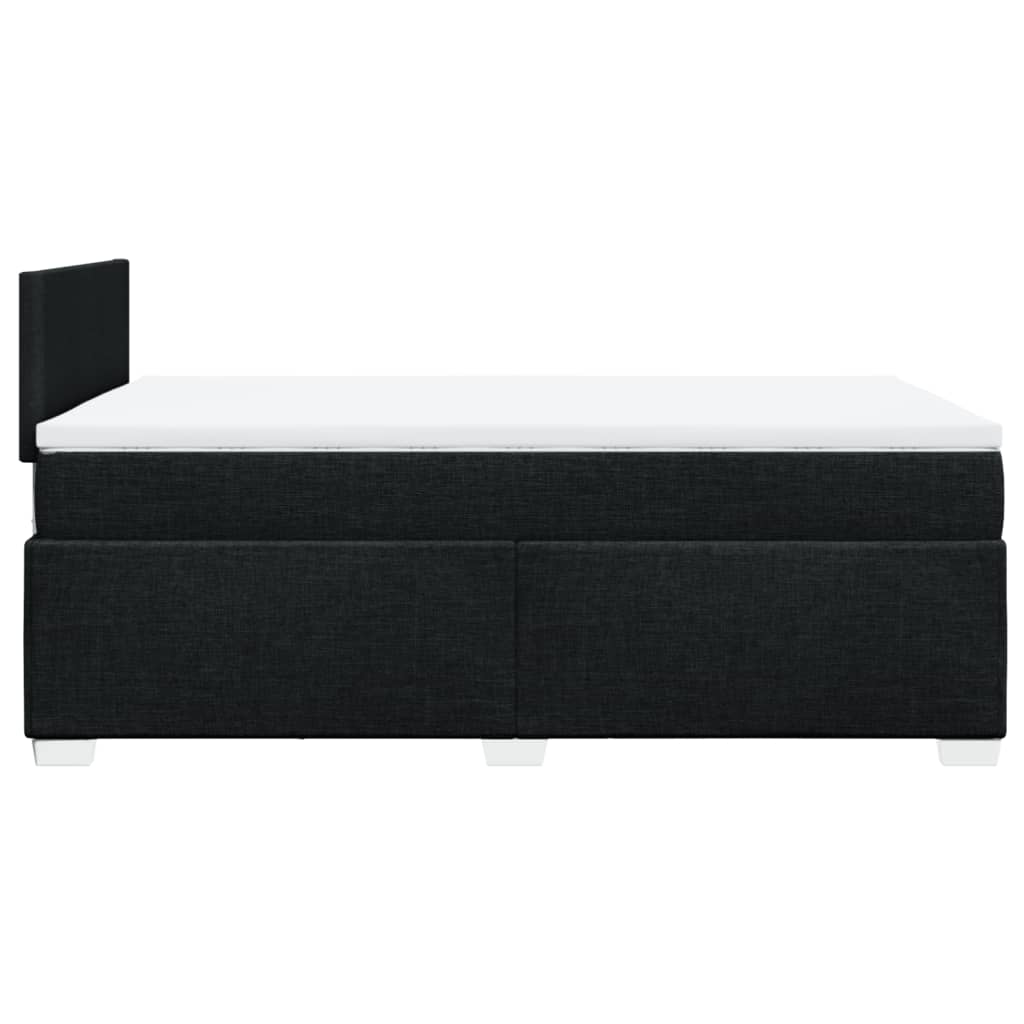 Boxspring met matras stof zwart 120x200 cm is nu te koop bij PeponiXL, paradijselijk wonen!