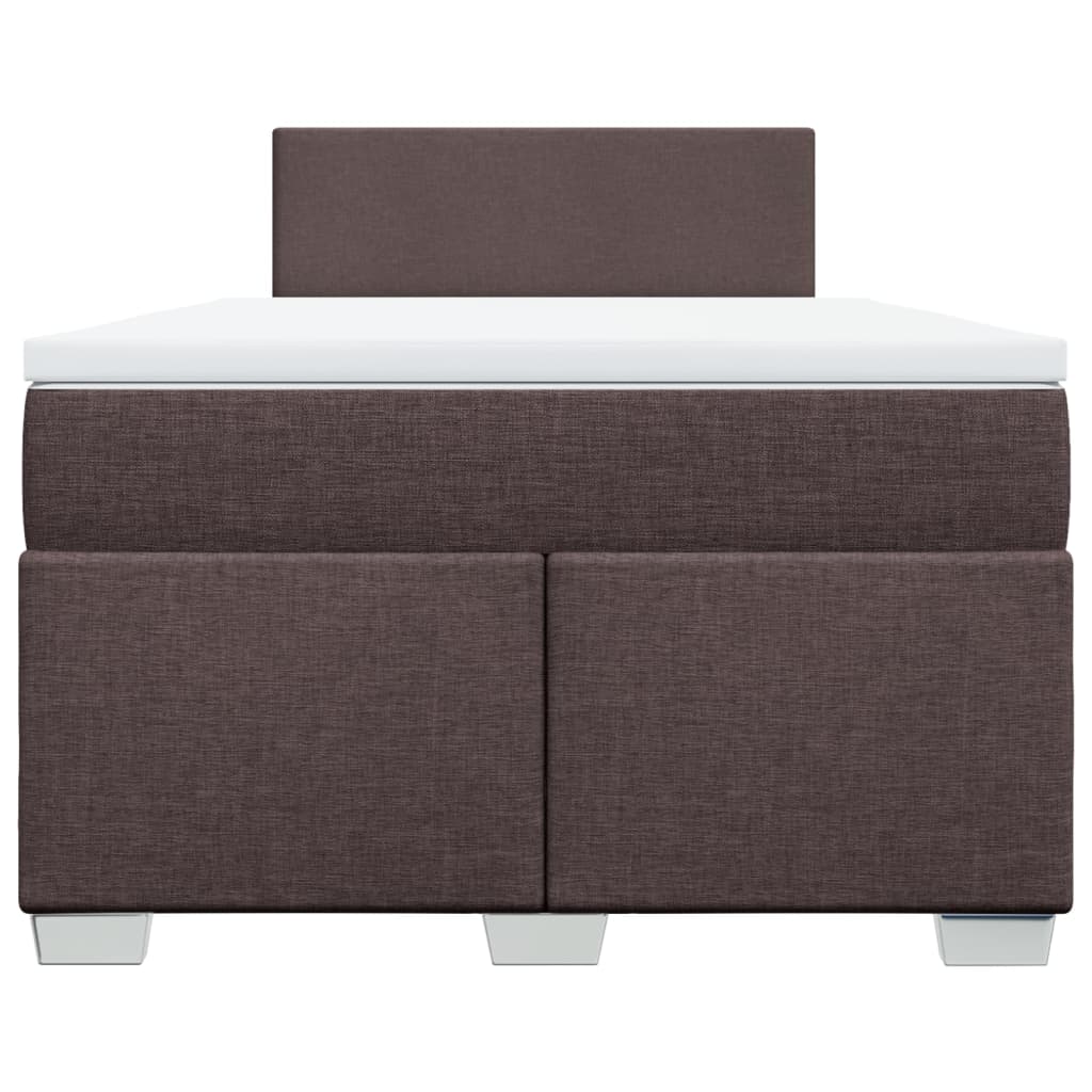 Boxspring met matras stof donkerbruin 120x200 cm is nu te koop bij PeponiXL, paradijselijk wonen!