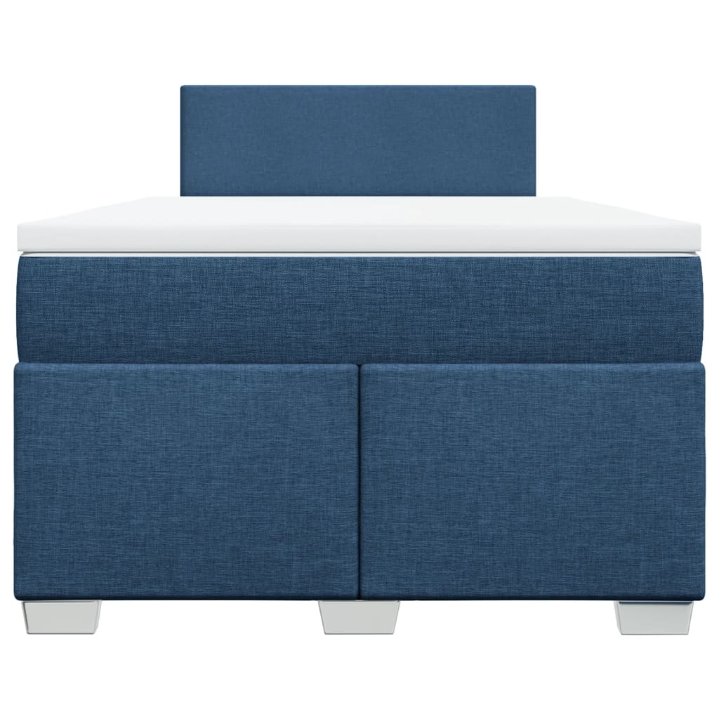 Boxspring met matras stof blauw 120x200 cm is nu te koop bij PeponiXL, paradijselijk wonen!