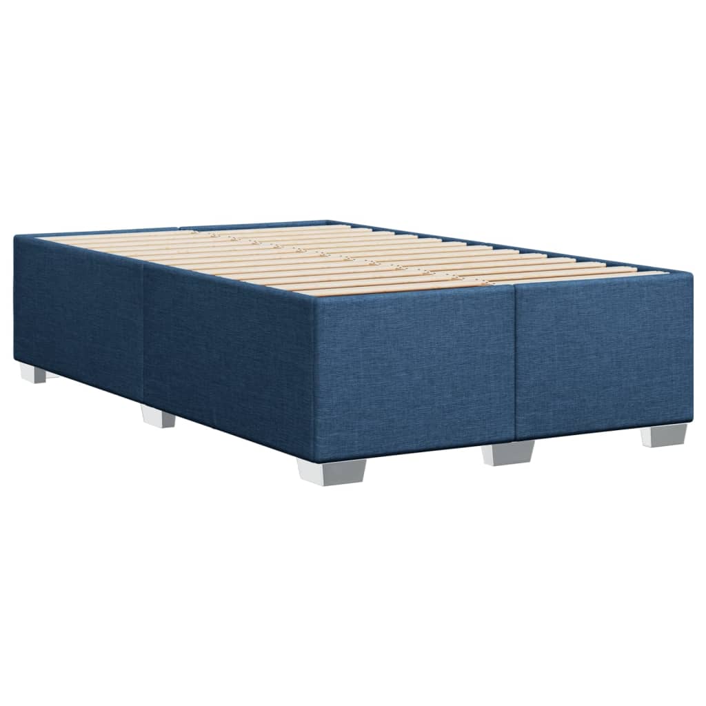 Boxspring met matras stof blauw 120x200 cm is nu te koop bij PeponiXL, paradijselijk wonen!