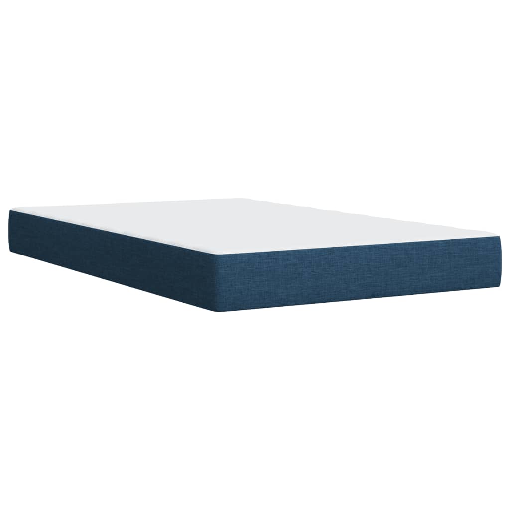 Boxspring met matras stof blauw 120x200 cm is nu te koop bij PeponiXL, paradijselijk wonen!
