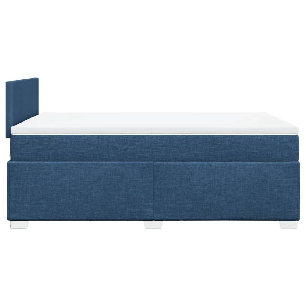 Boxspring met matras stof blauw 120x200 cm is nu te koop bij PeponiXL, paradijselijk wonen!