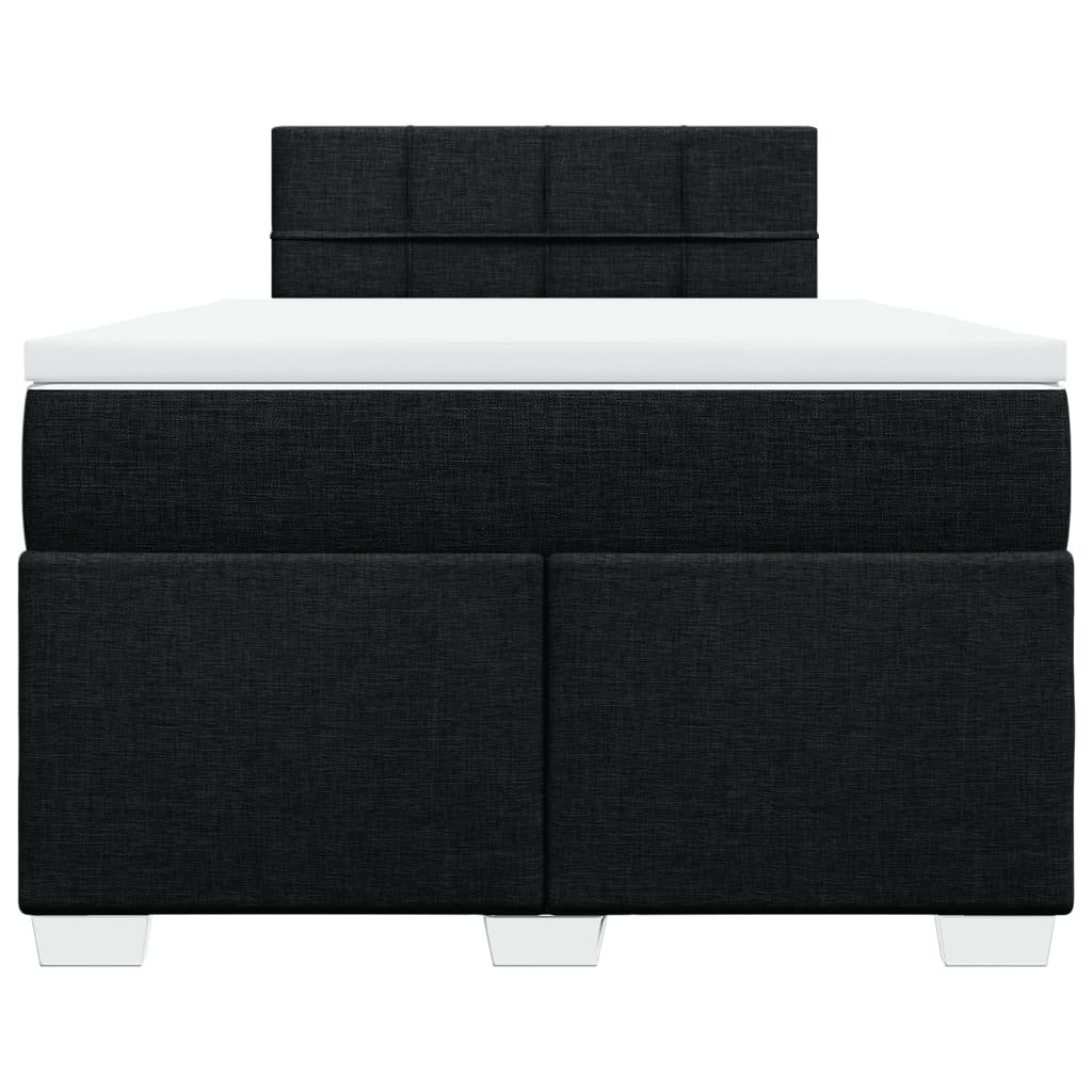 Boxspring met matras stof zwart 120x200 cm is nu te koop bij PeponiXL, paradijselijk wonen!