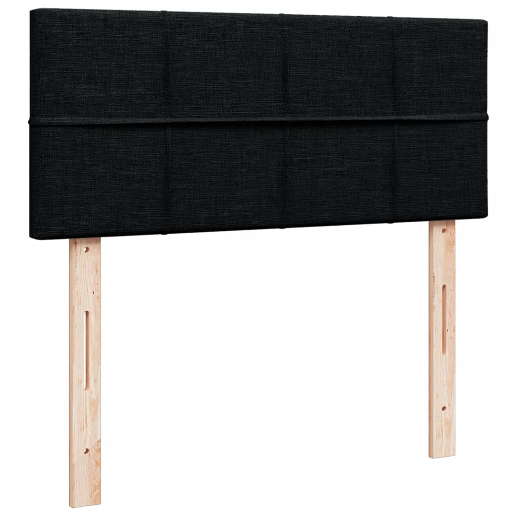 Boxspring met matras stof zwart 120x200 cm is nu te koop bij PeponiXL, paradijselijk wonen!