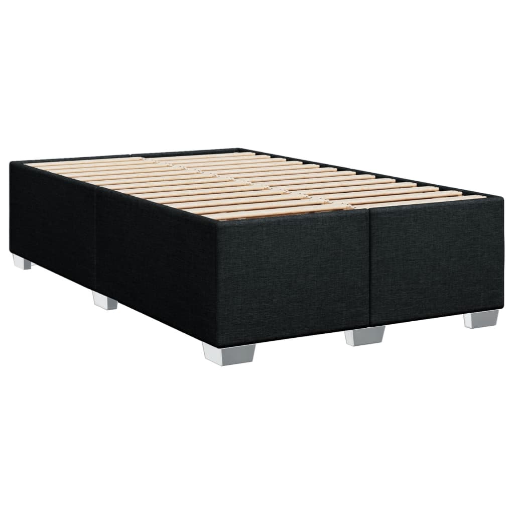 Boxspring met matras stof zwart 120x200 cm is nu te koop bij PeponiXL, paradijselijk wonen!