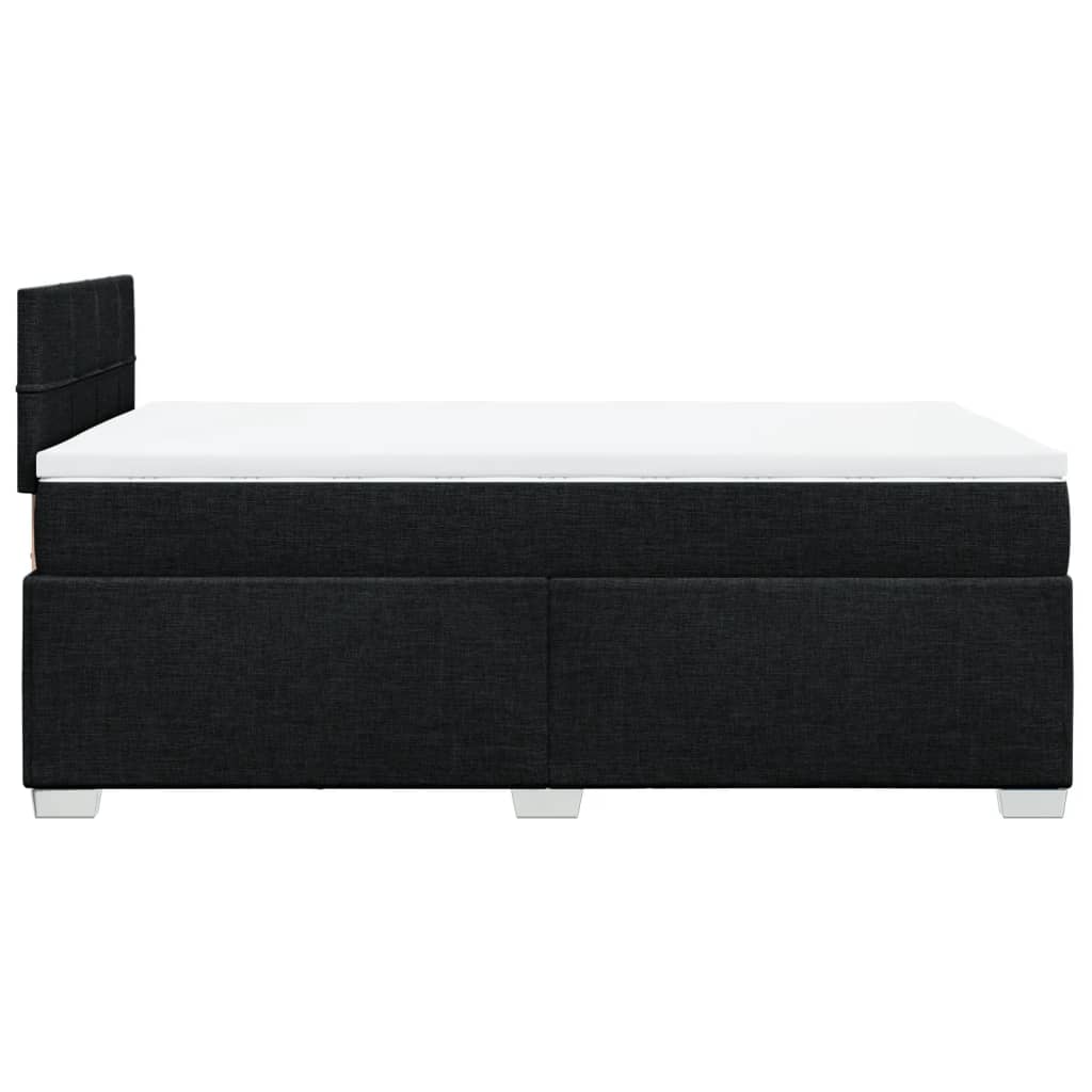 Boxspring met matras stof zwart 120x200 cm is nu te koop bij PeponiXL, paradijselijk wonen!