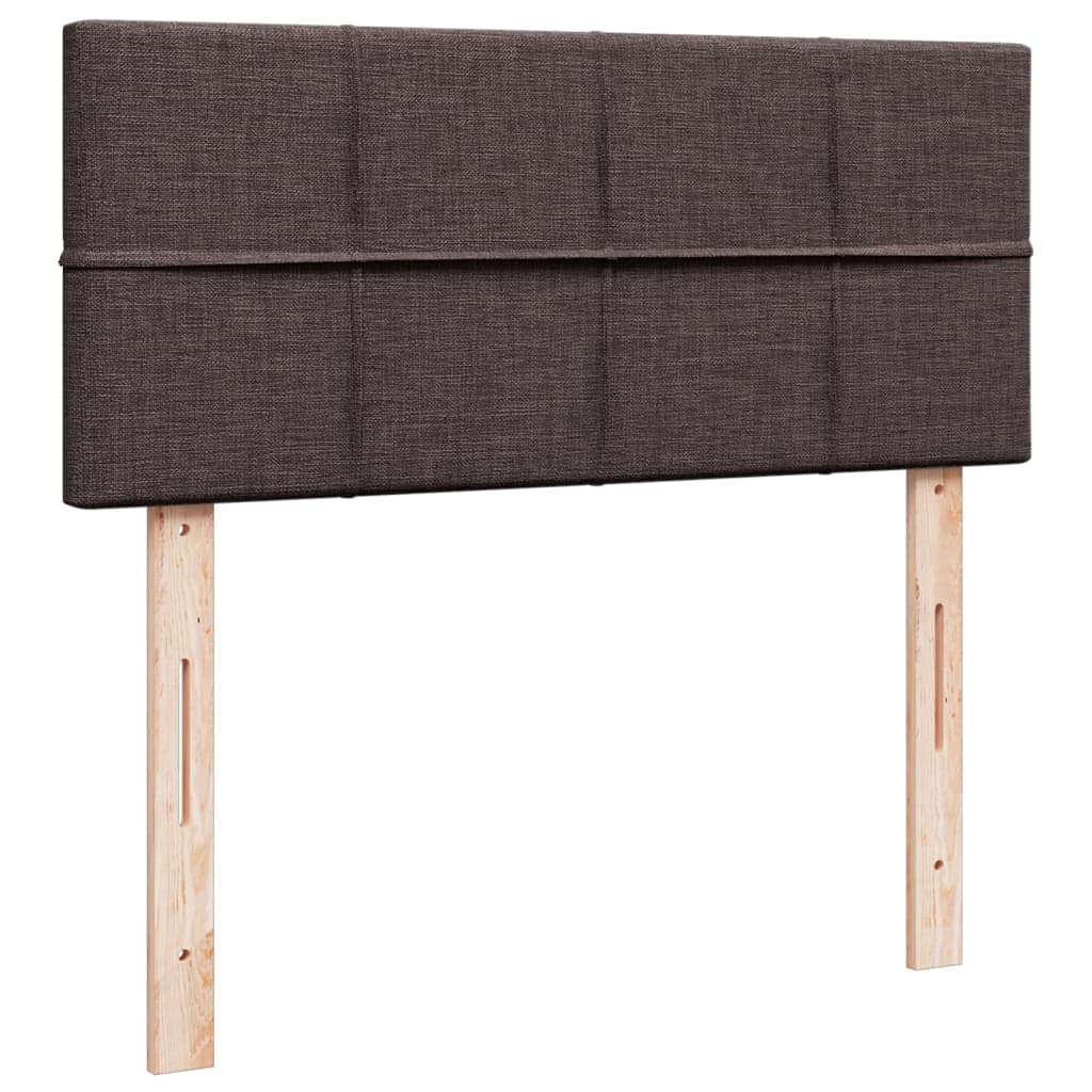 Boxspring met matras stof donkerbruin 120x200 cm is nu te koop bij PeponiXL, paradijselijk wonen!