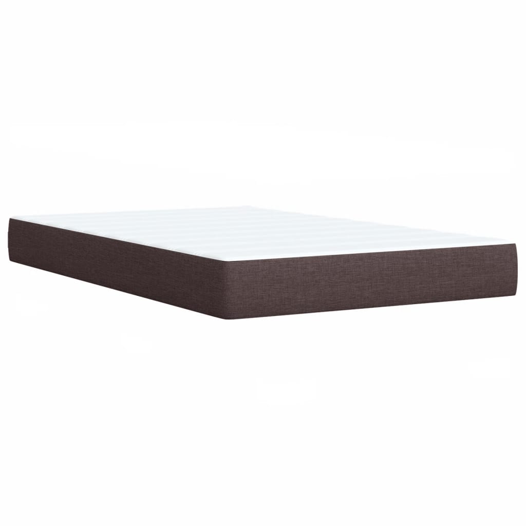Boxspring met matras stof donkerbruin 120x200 cm is nu te koop bij PeponiXL, paradijselijk wonen!