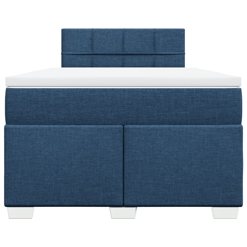 Boxspring met matras stof blauw 120x200 cm is nu te koop bij PeponiXL, paradijselijk wonen!