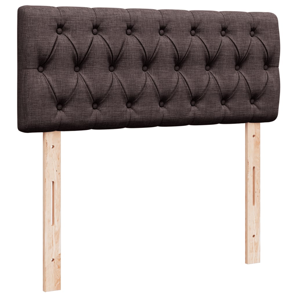 Boxspring met matras stof donkerbruin 120x200 cm is nu te koop bij PeponiXL, paradijselijk wonen!