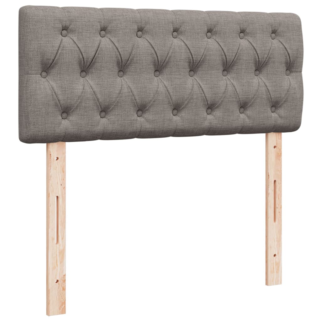 Boxspring met matras stof taupe 120x200 cm is nu te koop bij PeponiXL, paradijselijk wonen!